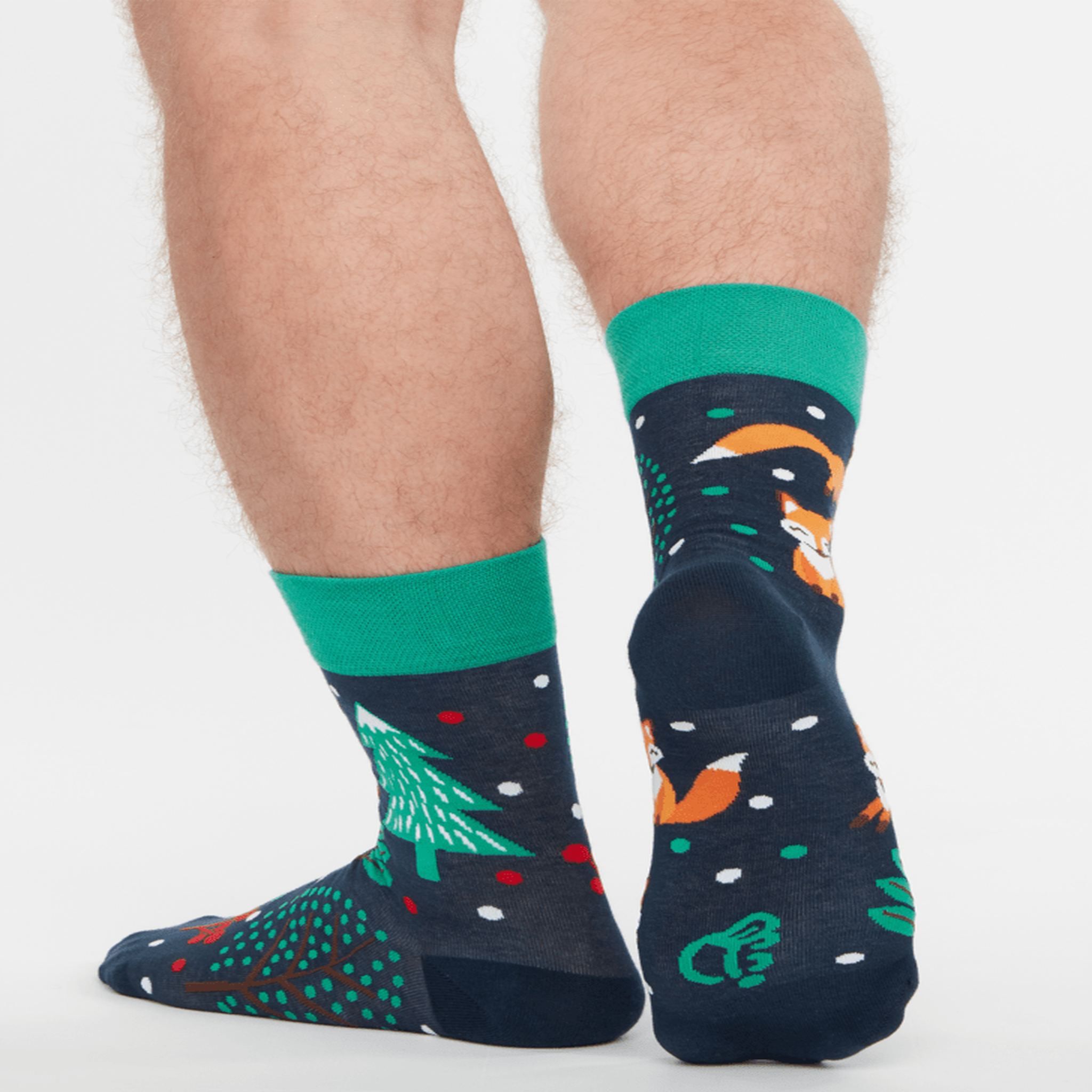 Voir la diapositive 3 : DEDOLES Chaussettes renards roux