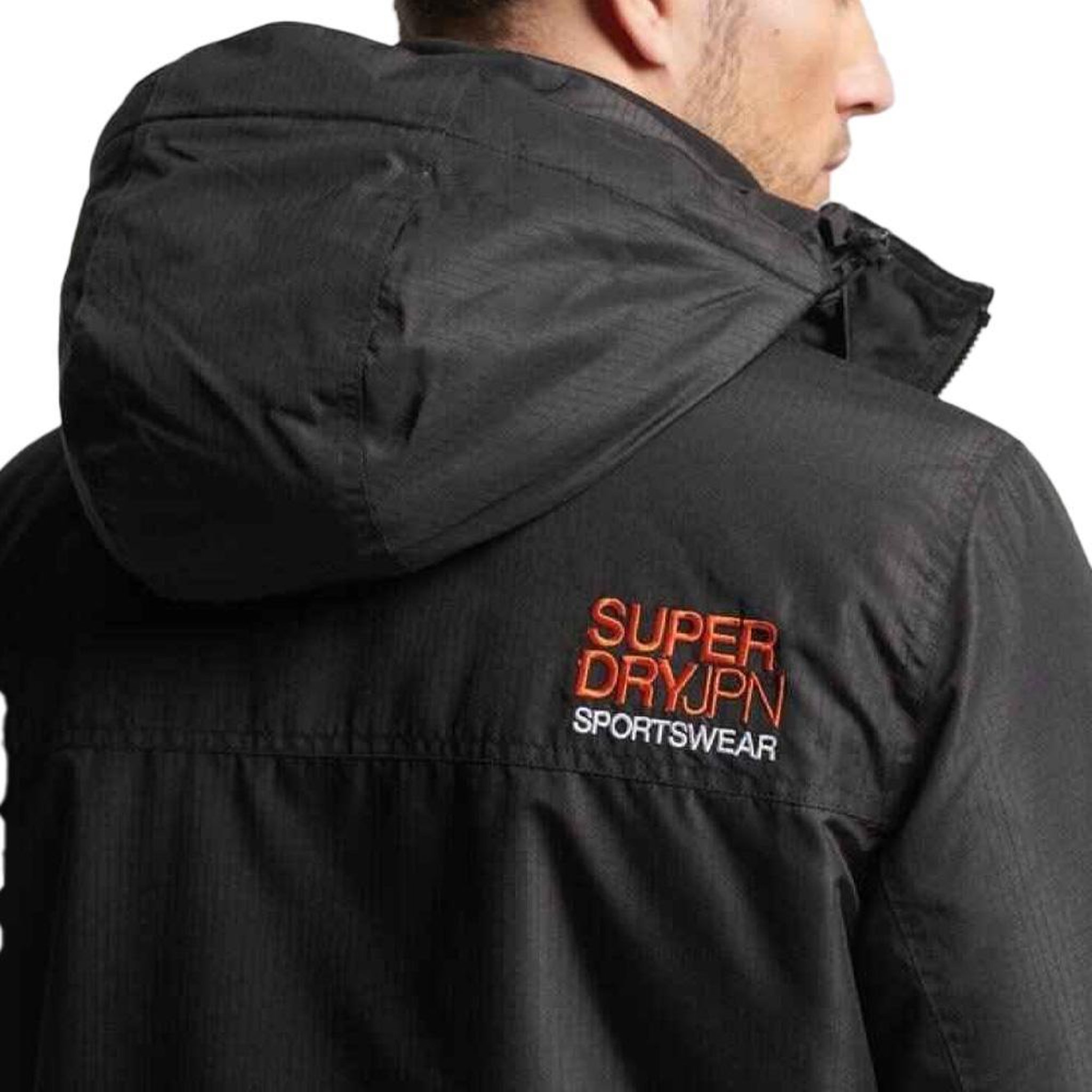 Voir la diapositive 5 : SUPERDRY Veste Noire Homme Superdry Hooded