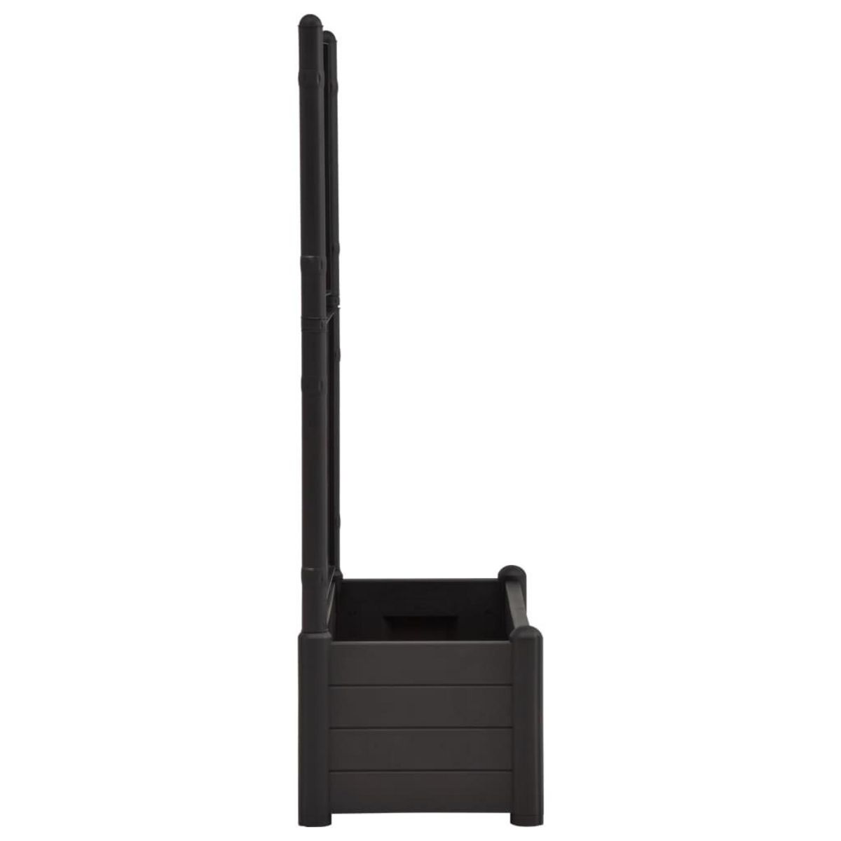 VIDAXL Jardiniere avec treillis 100x43x142 cm PP Anthracite