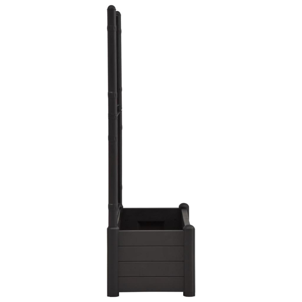 VIDAXL Jardiniere avec treillis 100x43x142 cm PP Anthracite