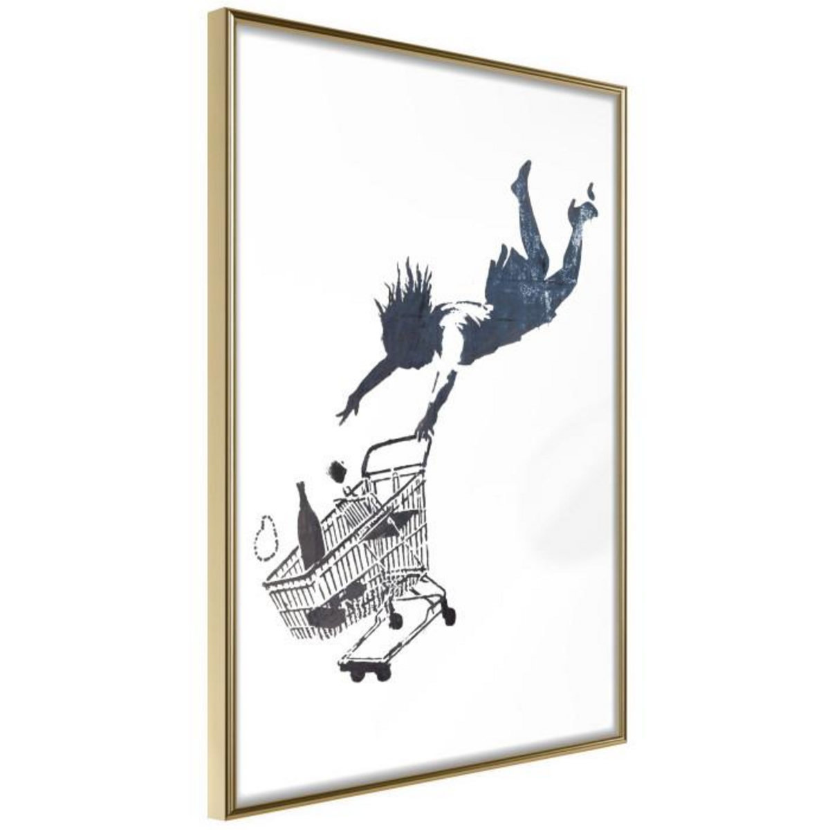 Paris Prix Affiche Murale Encadrée  Banksy Shop Until You Drop