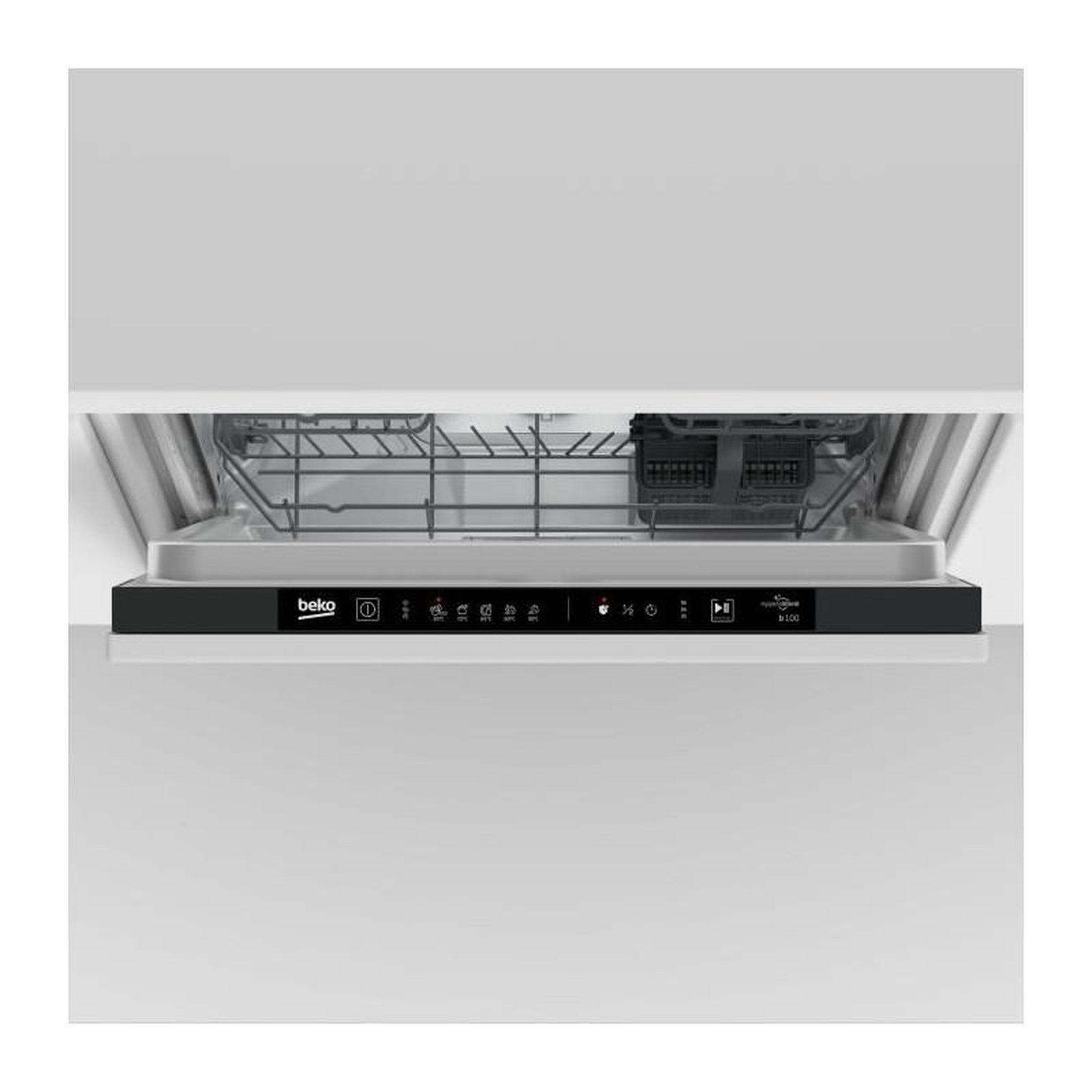 Voir la diapositive 3 : Beko Lave-vaisselle tout intégrable 13 couverts 48dB 60cm Blanc – Beko BLVI74F
