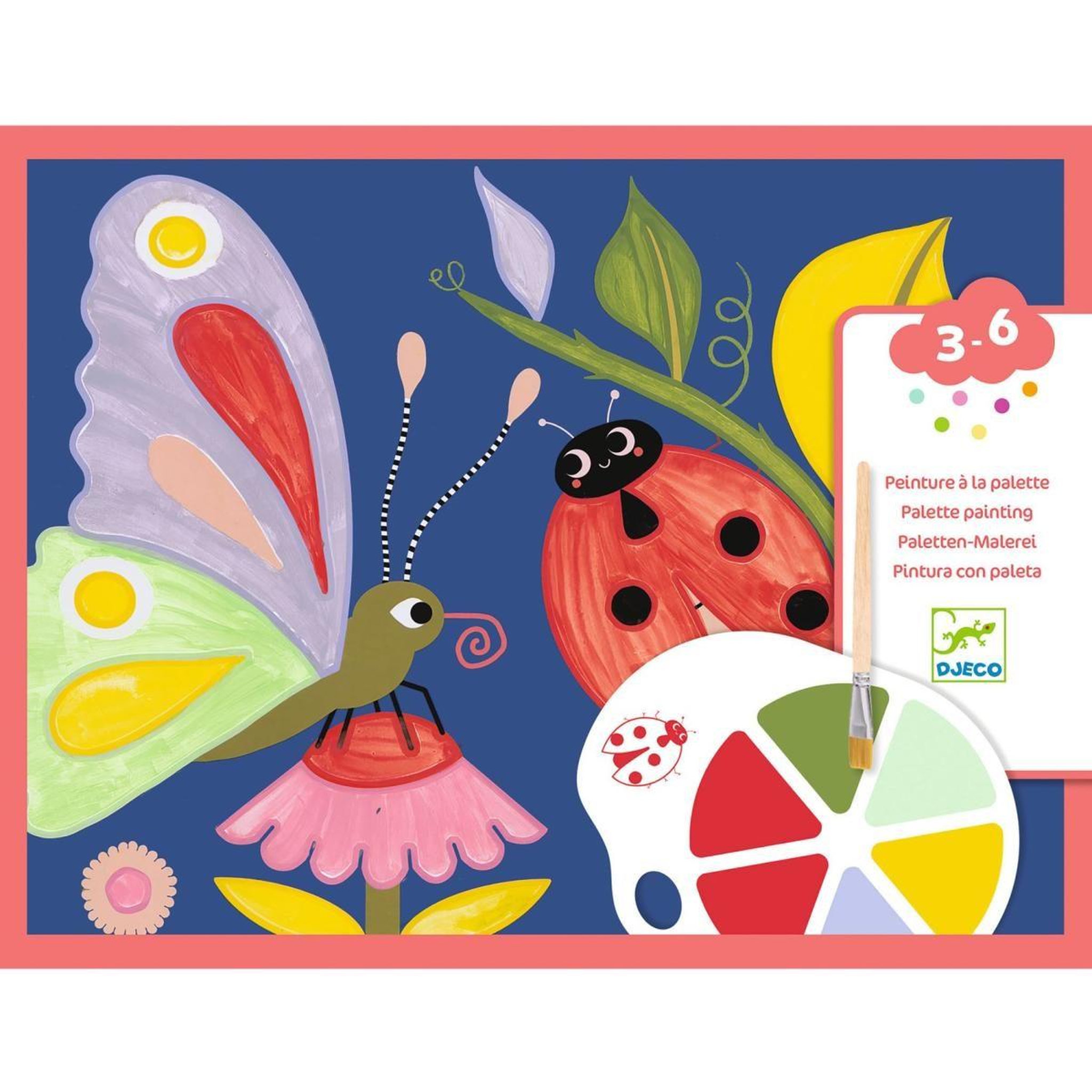 Djeco Peinture des petits - peinture à la palette - les petites betes