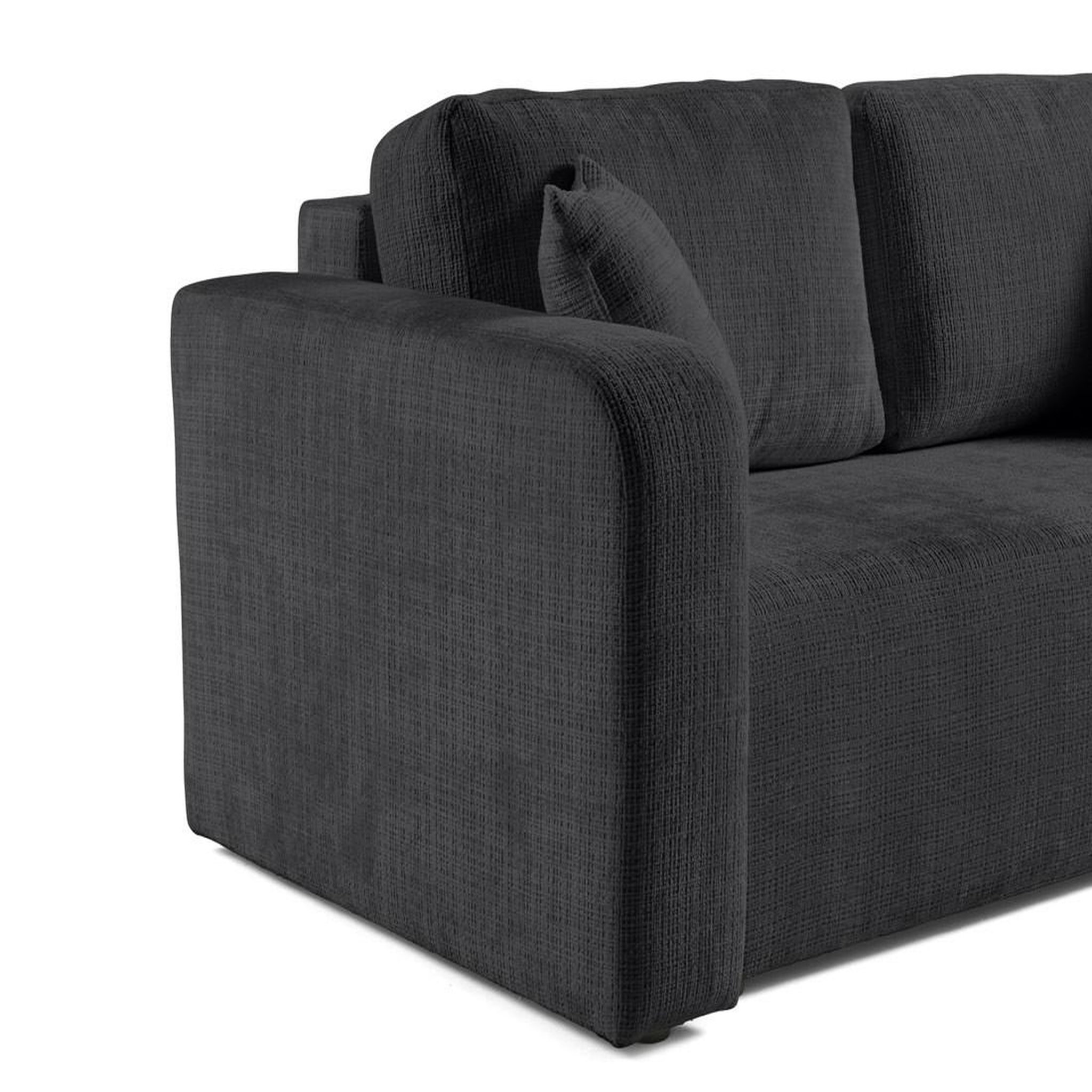 Voir la diapositive 6 : BEST MOBILIER Miro - canapé droit 2 places - en velours texturé