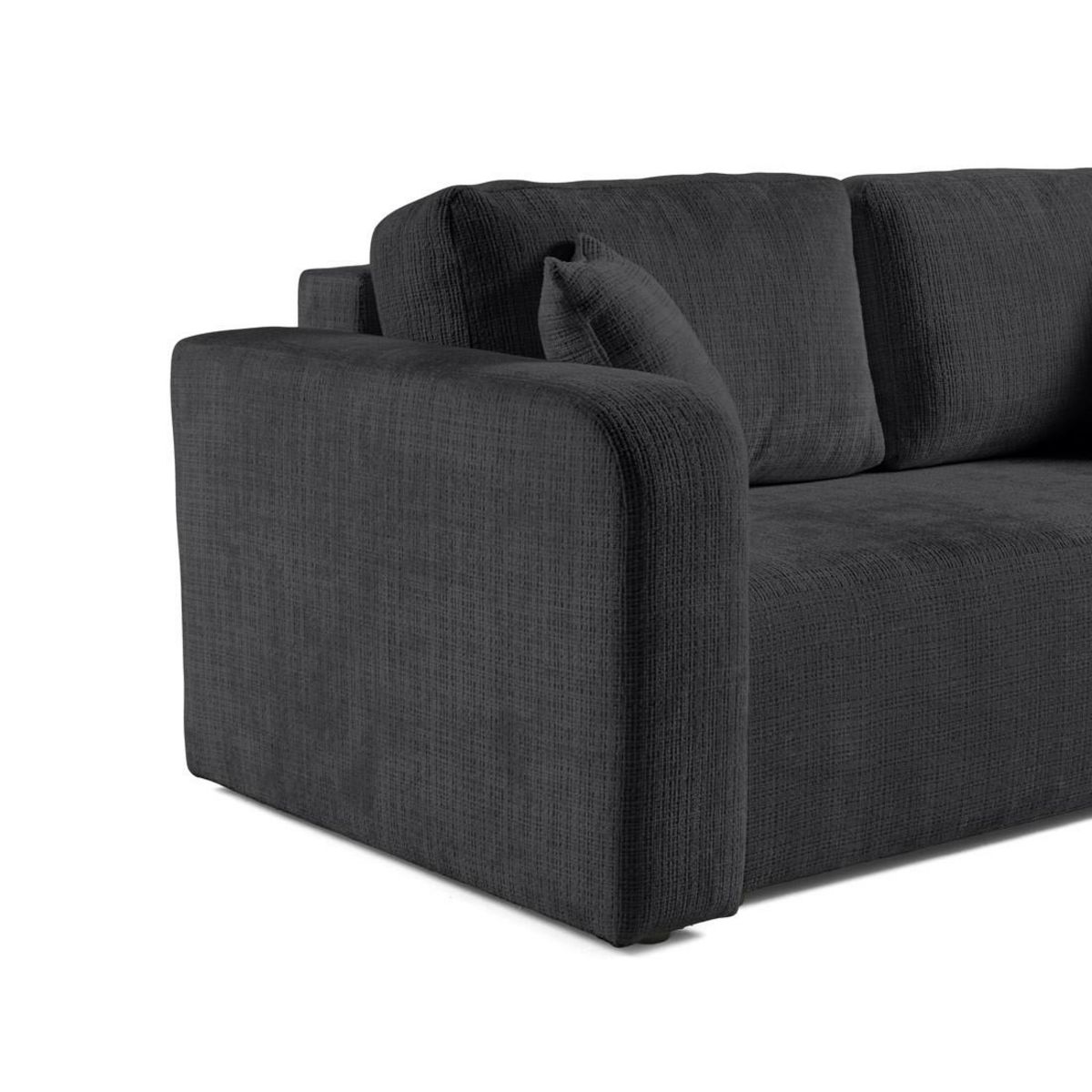 BEST MOBILIER Miro - canapé droit 2 places - en velours texturé