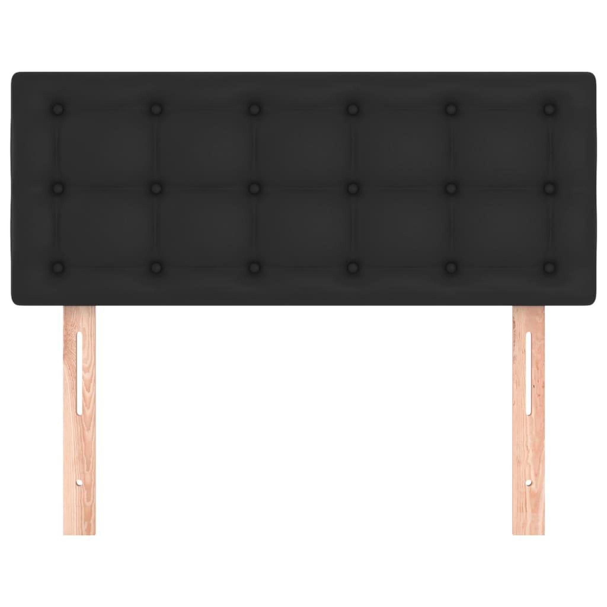 Voir la diapositive 3 : VIDAXL Tete de lit Noir 100x5x78/88 cm Similicuir
