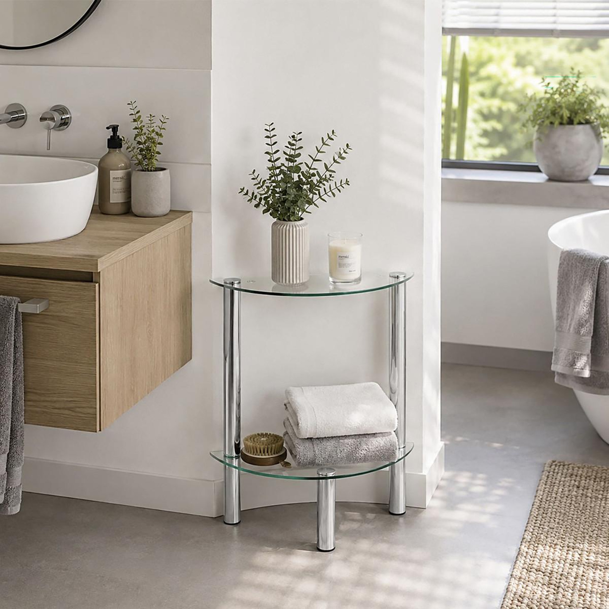 Voir la diapositive 4 : Paris Prix Table d'appoint design  eliot  47cm transparent