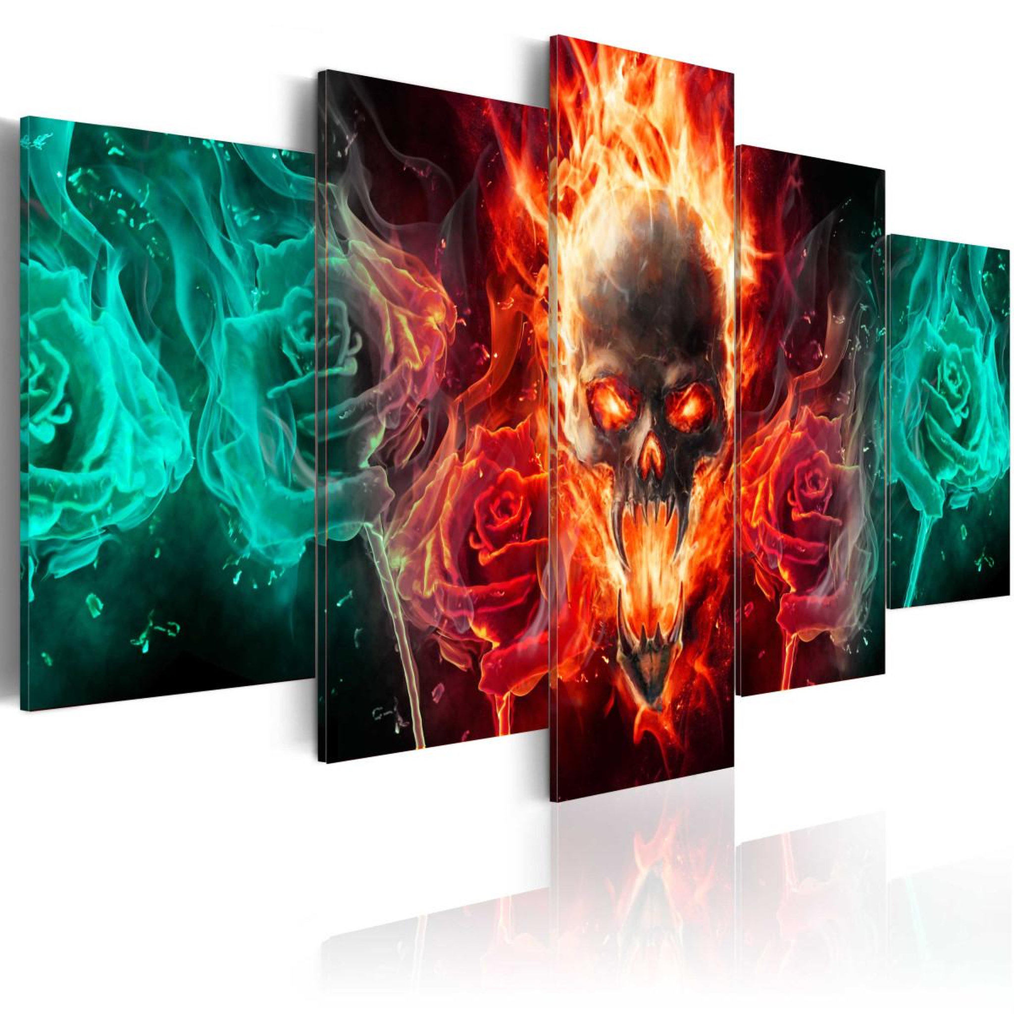 Voir la diapositive 1 : Paris Prix Tableau Imprimé  Dark Fires