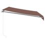 Voir la diapositive 4 : VIDAXL Auvent manuel retractable marron 300x250 cm