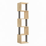 Habitat et Jardin Bibliothèque en bois  Piri  - 35 x 30 x 161 cm - Chêne de SonomaAnthracite