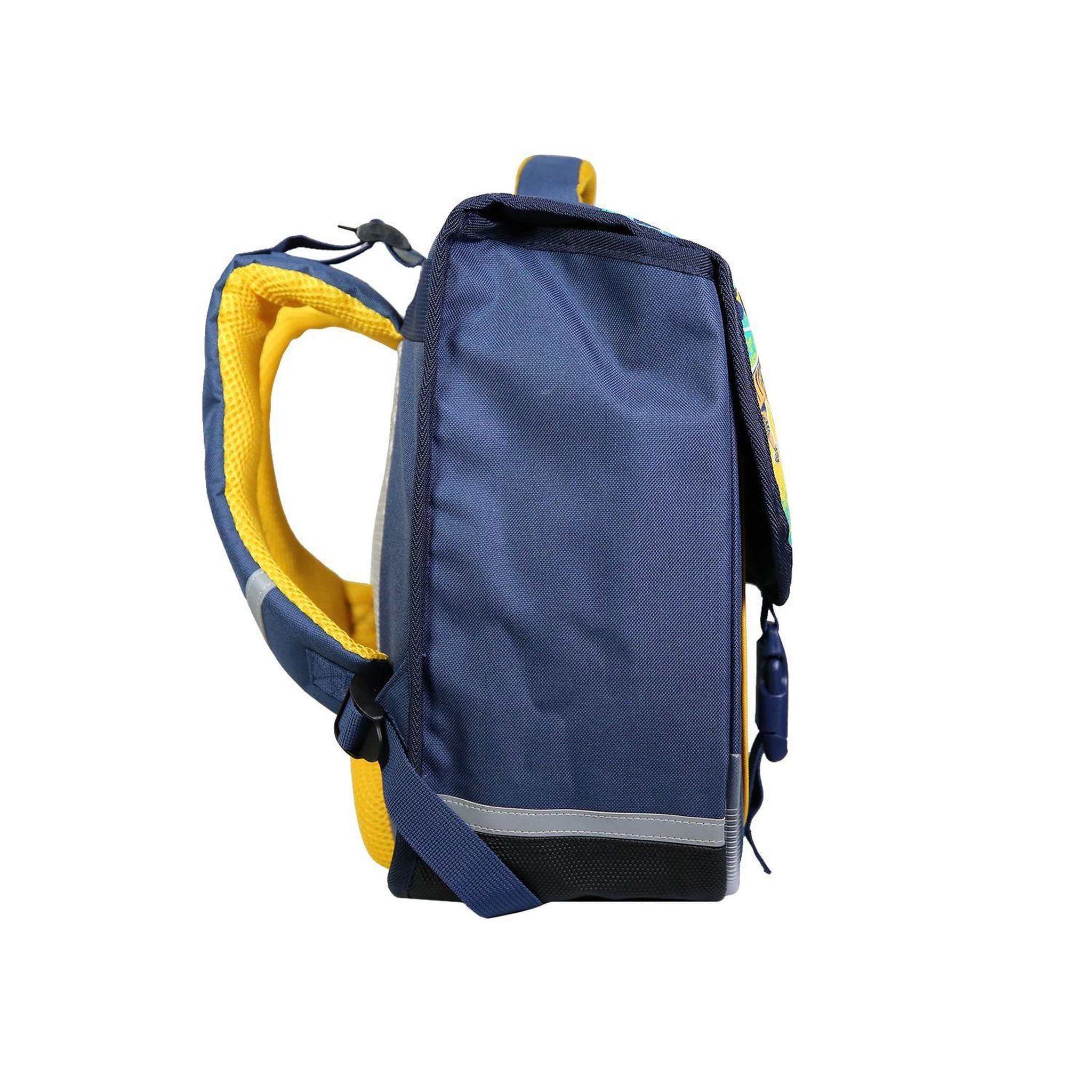 Voir la diapositive 3 : Bagtrotter BAGTROTTER Cartable 38 cm Phileas Bleu Dinosaure