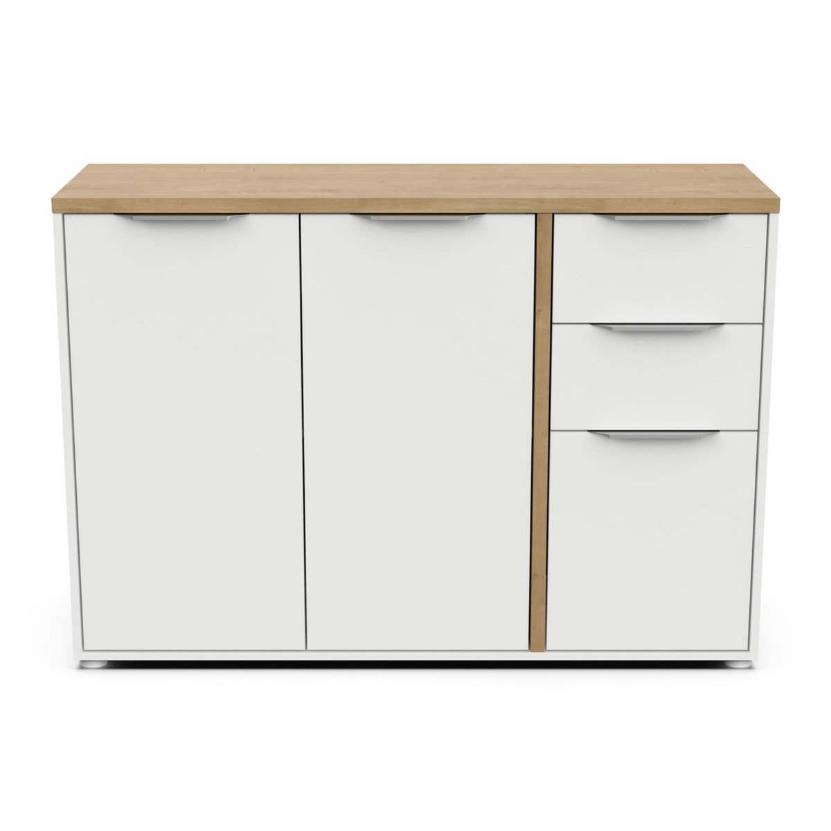 Buffet 3 portes 2 tiroirs L121 cm ILYES