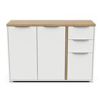 Buffet 3 portes 2 tiroirs L121 cm ILYES
