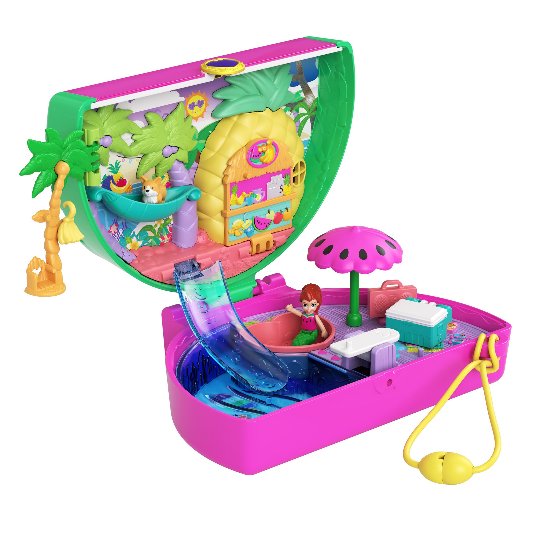 Voir la diapositive 2 : POLLY POCKET Mini poupée Polly Pocket - Coffret pastèque en fête