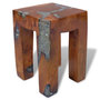 Voir la diapositive 1 : VIDAXL Tabouret Bois de teck massif et resine