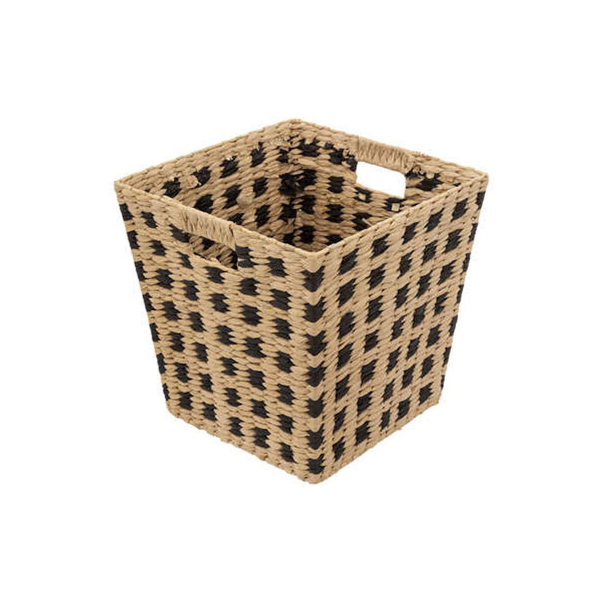 FIVE Panier Carré Déco  Terre Inconnue  31x31cm Beige
