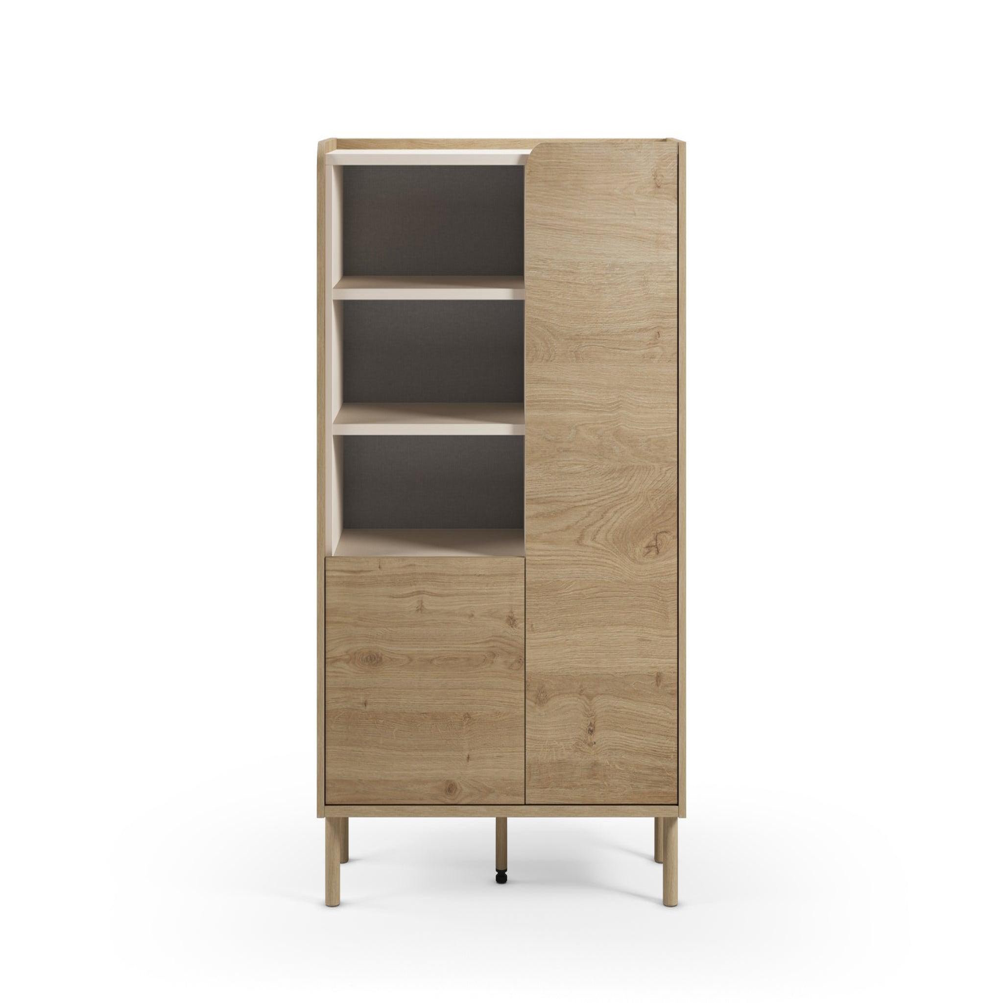 CASANOVA PARIS ISADORA - Commode 2 tiroirs 90cm en mélamine - Chêne clair