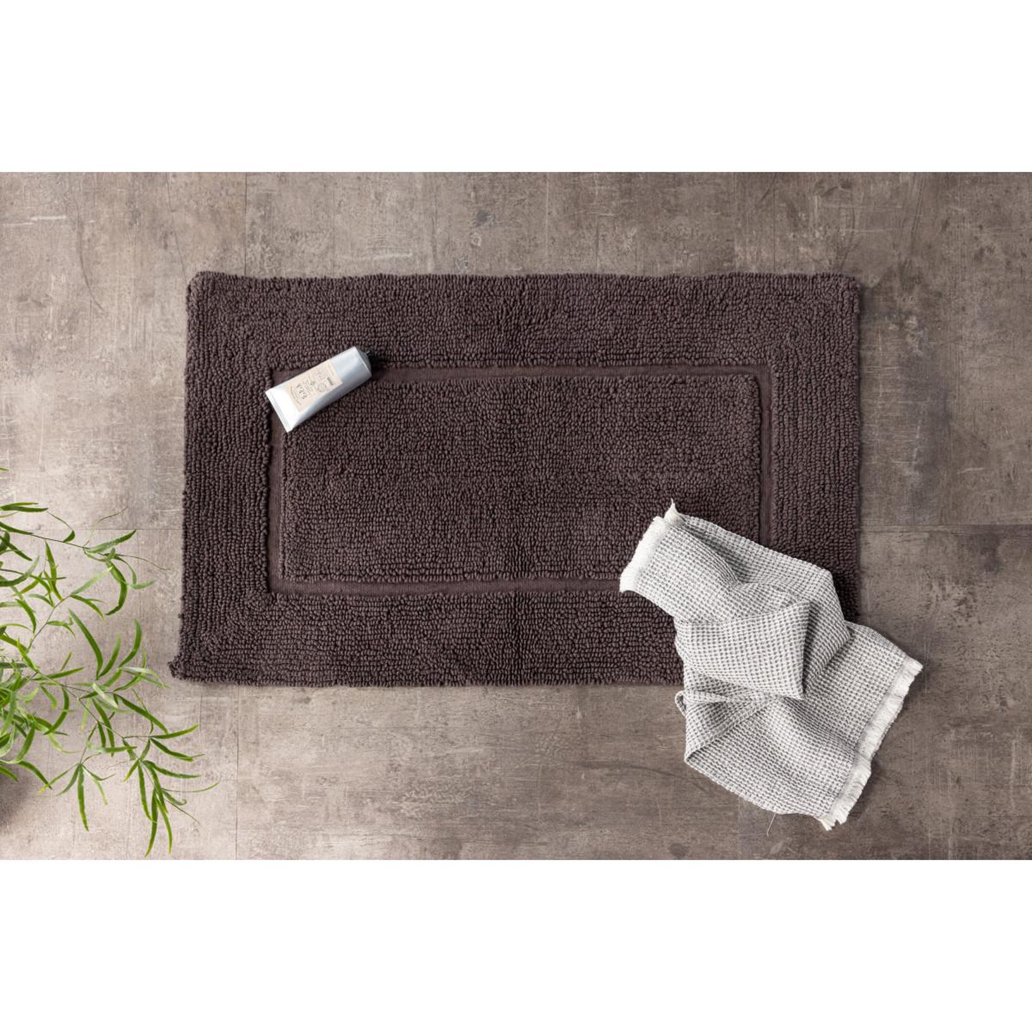 Voir la diapositive 4 : Paris Prix Tapis de salle de bain  william  50x80cm gris