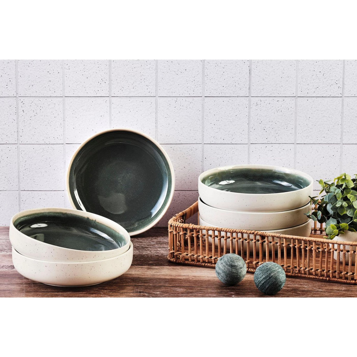 BJORN Bol OXYGEN Ø22cm - 6 pièces - Vert de gris