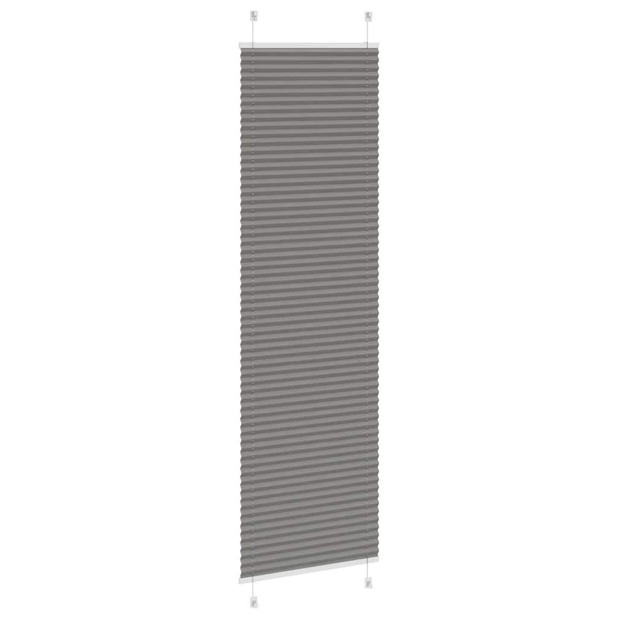 Voir la diapositive 4 : VIDAXL Store plisse anthracite 65x200 cm largeur du tissu 64,4 cm