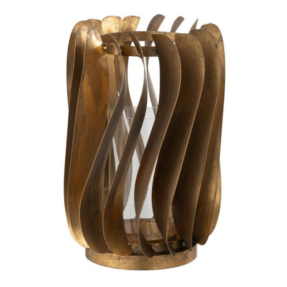 Paris Prix Photophore Design en Métal  Tina  26cm Or