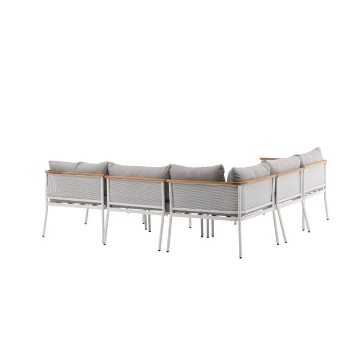 Paris Prix Salon d'Angle de Jardin  Nettan  233cm Blanc