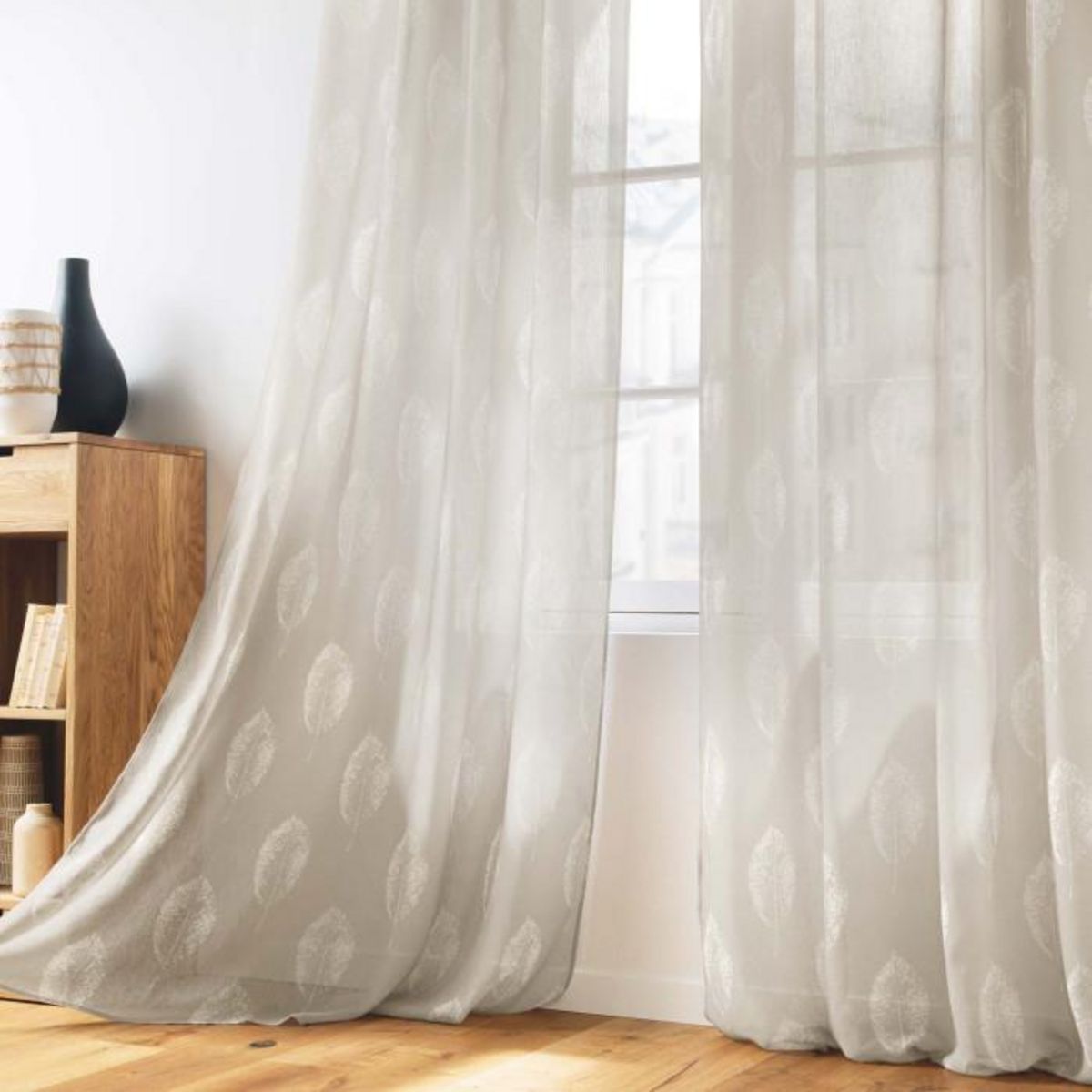 Paris Prix Rideau Voilage à Œillets  Indila  140x240cm Lin