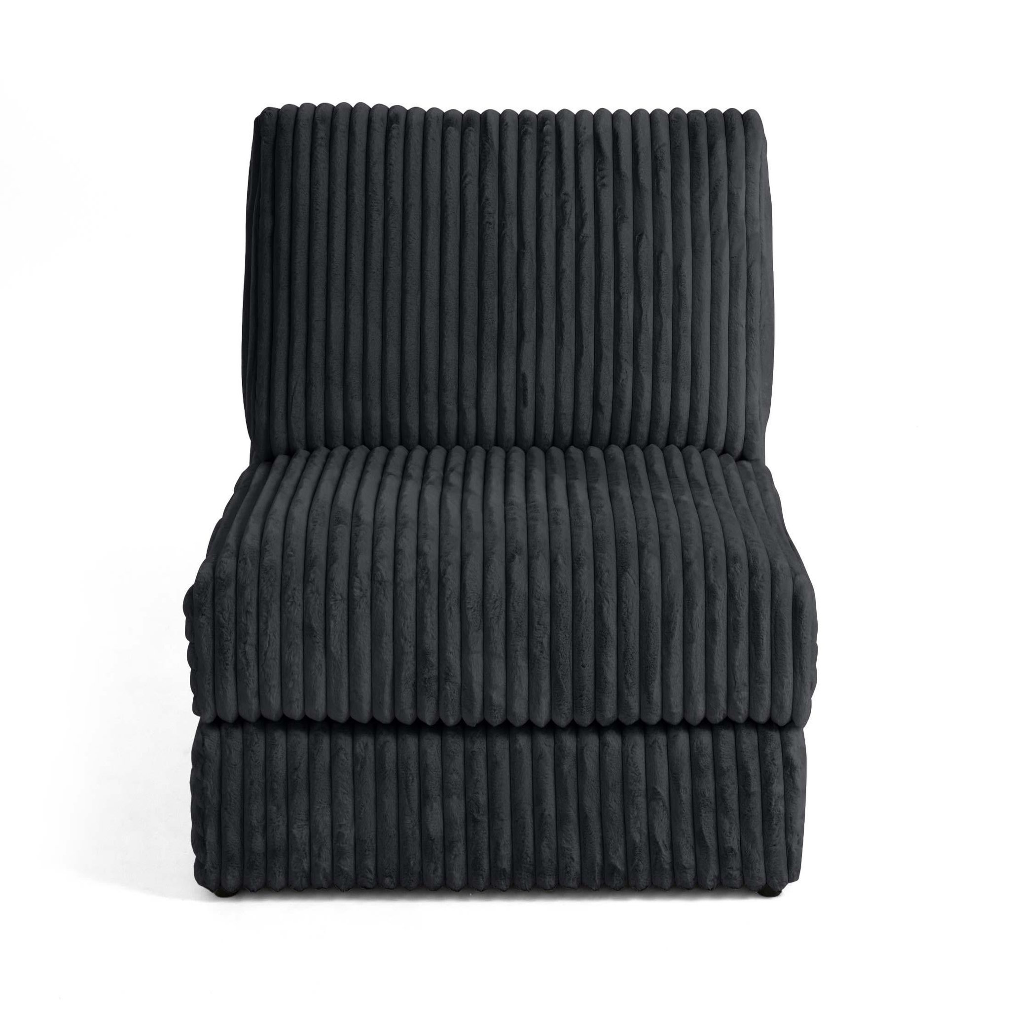 Voir la diapositive 6 : LISA DESIGN Jasper - module d'assise - en fausse fourrure côtelée