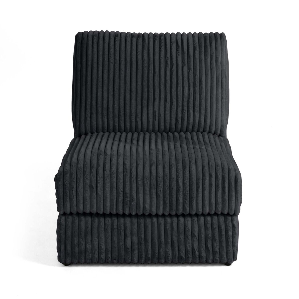 LISA DESIGN Jasper - module d'assise - en fausse fourrure côtelée