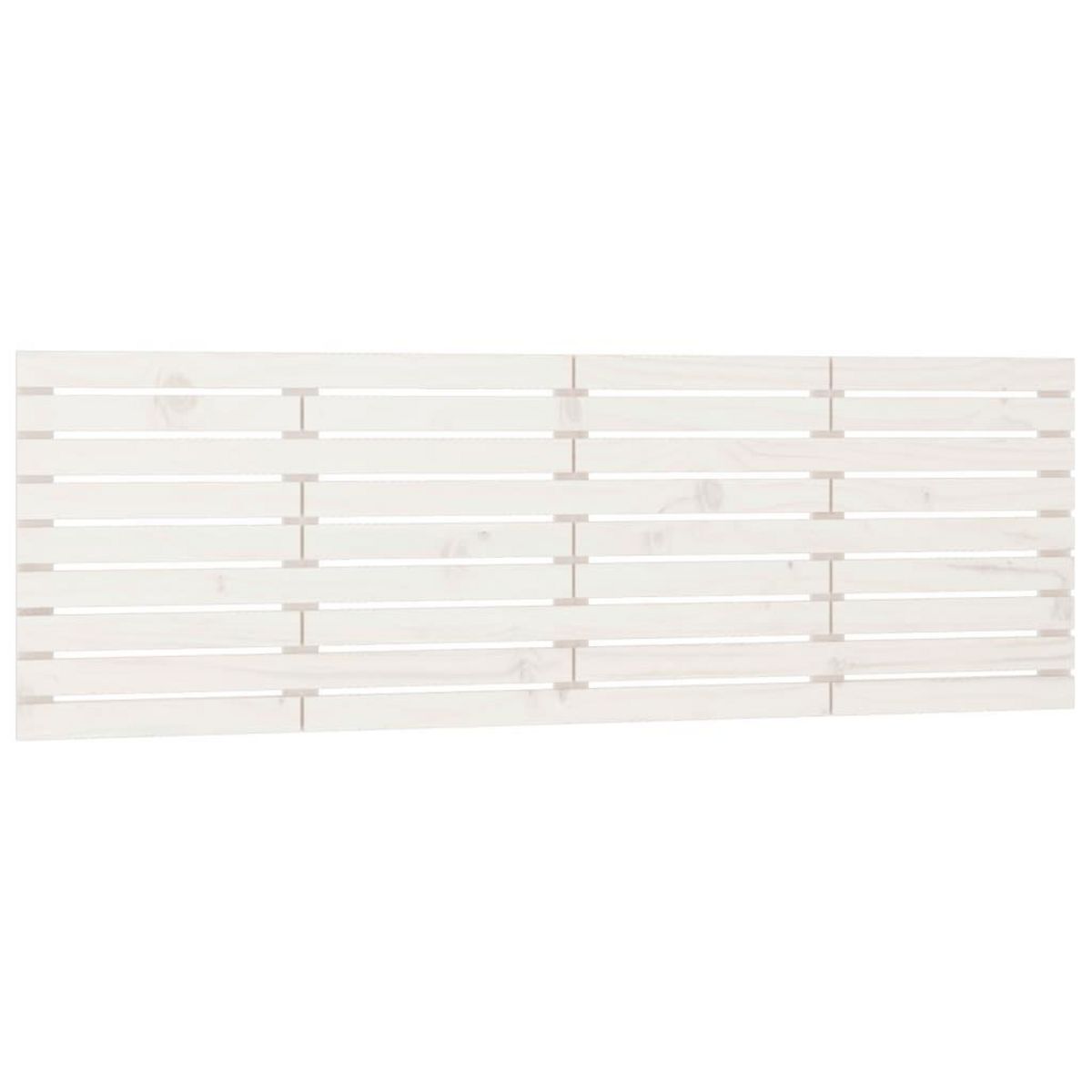 VIDAXL Tete de lit murale Blanc 206x3x63 cm Bois massif de pin