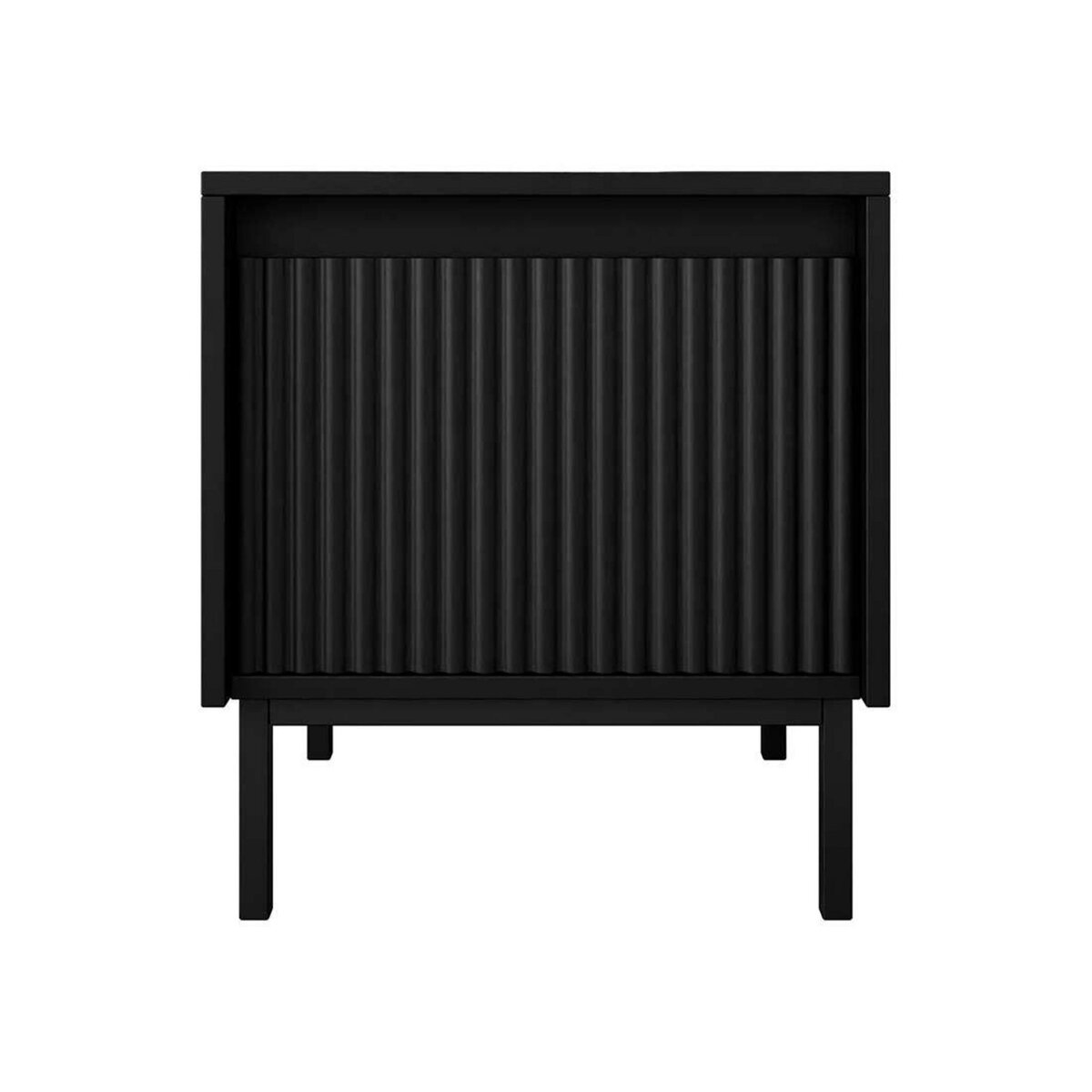 BEST MOBILIER Girona - table de chevet - noir - 45 cm