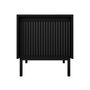 Voir la diapositive 3 : BEST MOBILIER Girona - table de chevet - noir - 45 cm