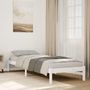 Voir la diapositive 1 : VIDAXL Cadre de lit extra long sans matelas 90x220 cm bois massif pin