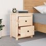Voir la diapositive 6 : VIDAXL Table de chevet 50x35x61,5 cm Bois de pin massif
