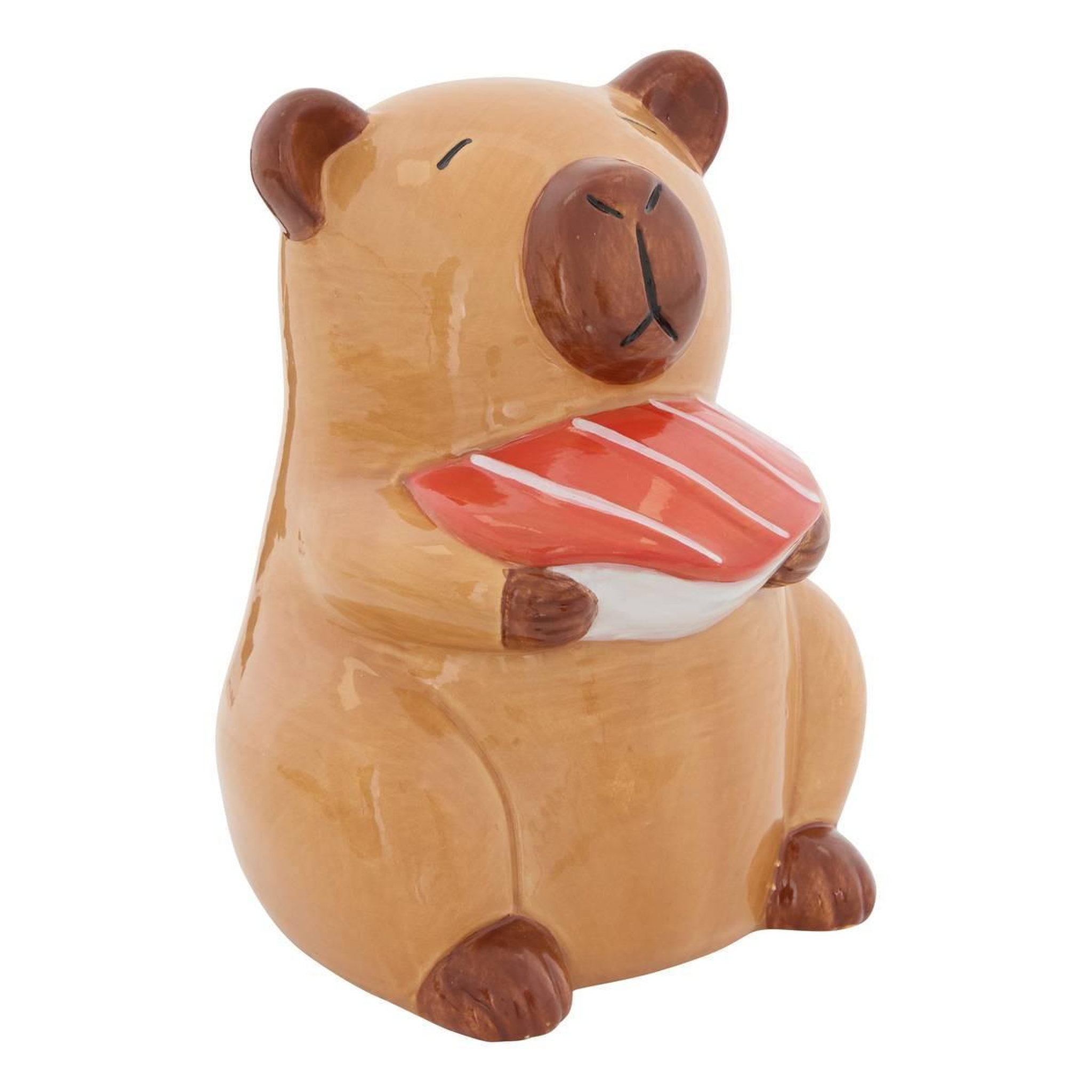 Atmosphera Kids Tirelire Enfant en Dolomite  Capybara  15cm Marron