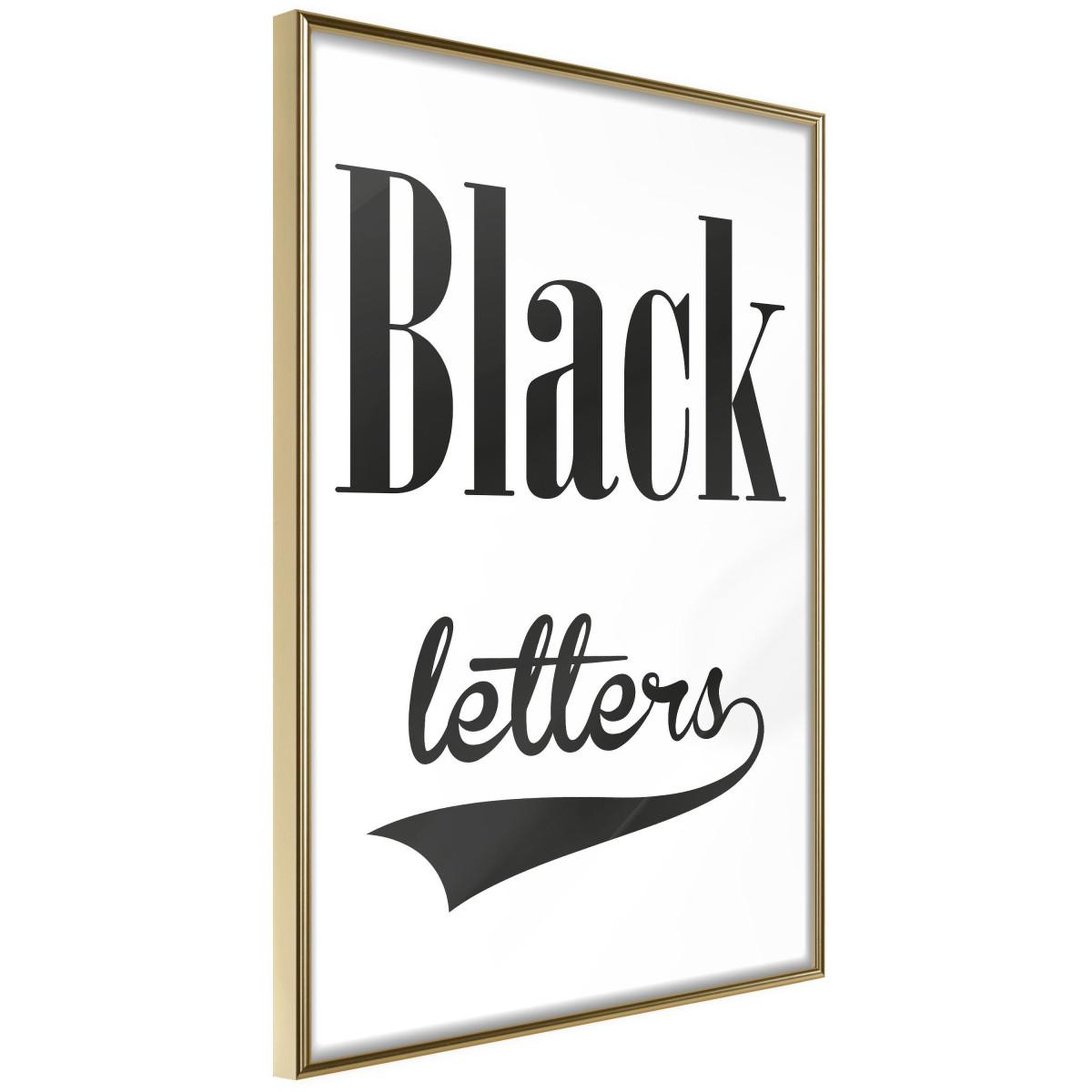 Paris Prix Affiche murale encadrée  black lettering