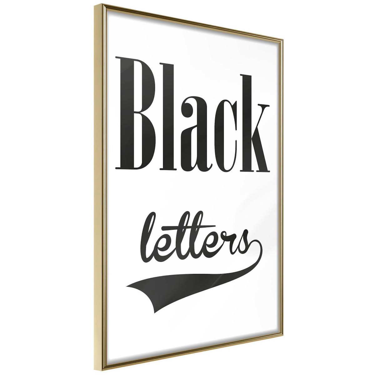 Paris Prix Affiche Murale Encadrée  Black Lettering