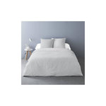 Dourev Housse de couette 240x220 AGATHE + 2 taies Percale de coton