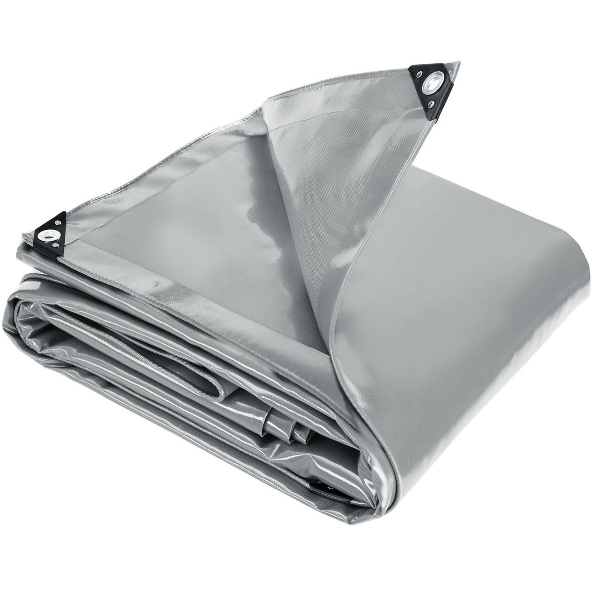 tectake Bâche de protection étanche gris