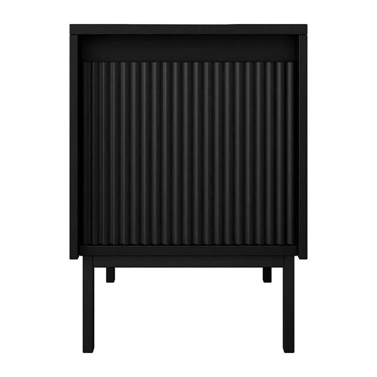 BEST MOBILIER Girona - table de chevet - noir - 45 cm