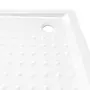 VIDAXL Receveur de douche avec picots Blanc 80x80x4 cm ABS