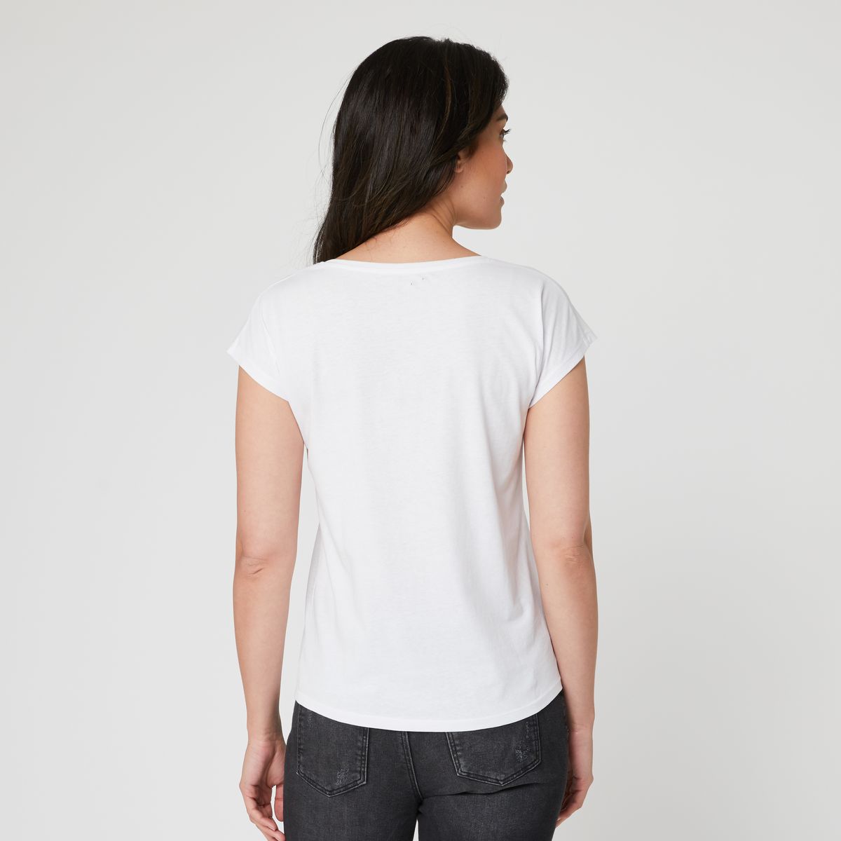 INEXTENSO T-shirt manches courtes à fleurs femme