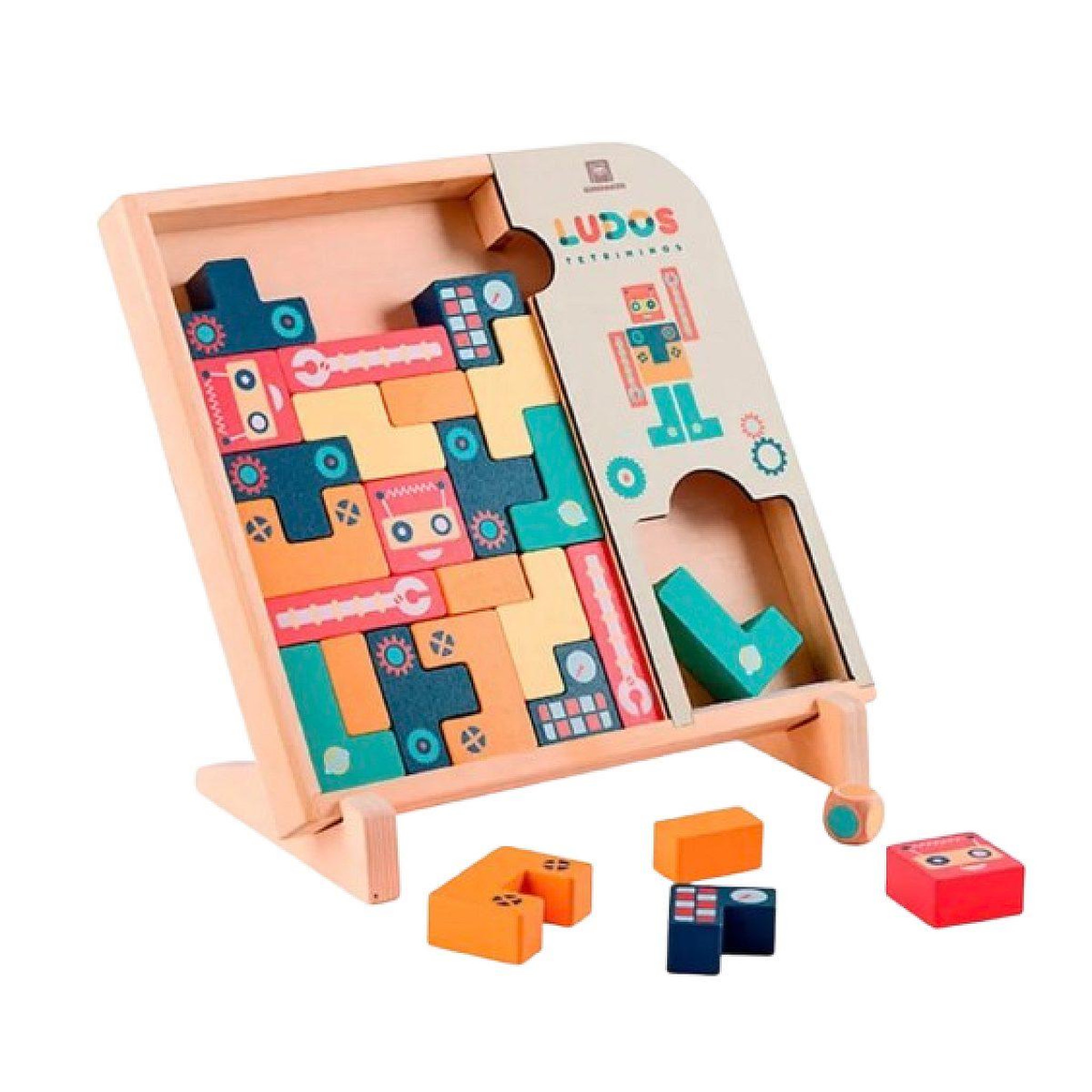 EUREKAKIDS Jeu en bois - ludos tetris
