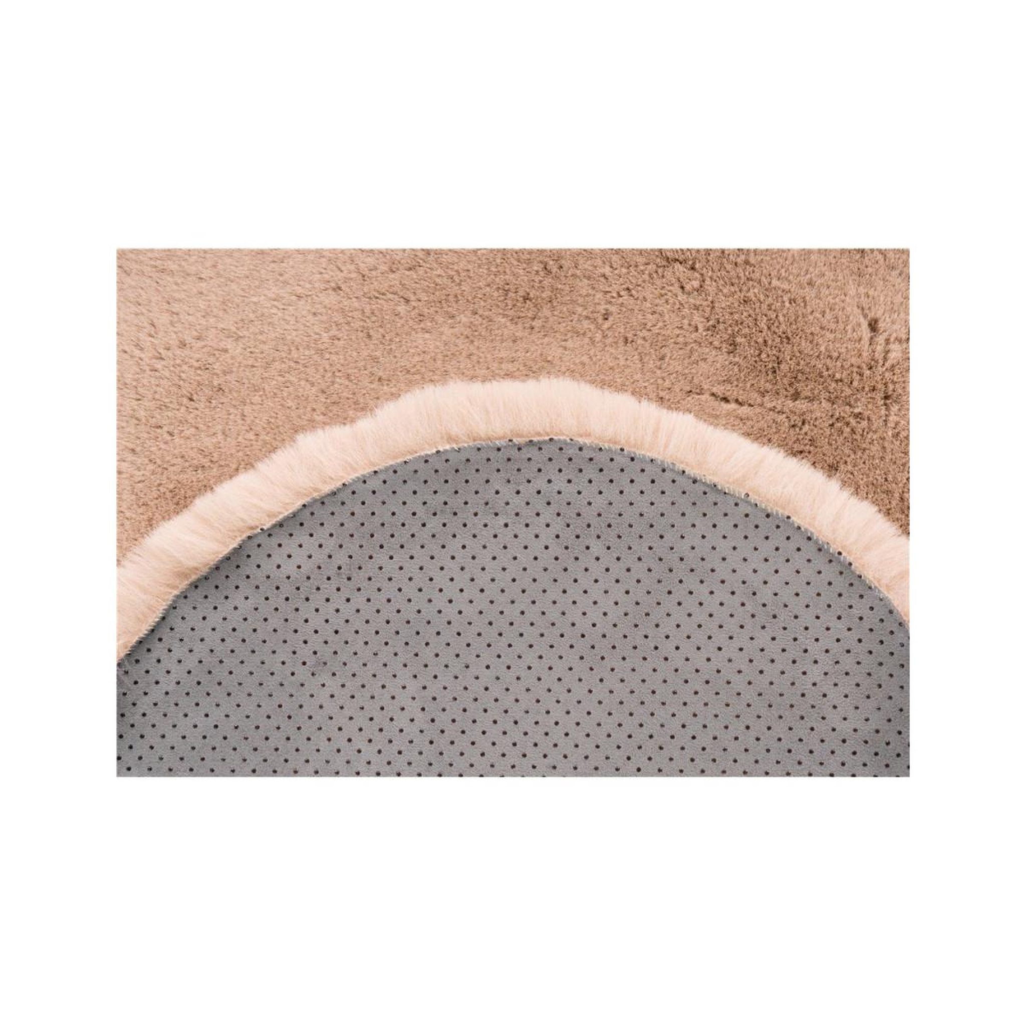 Voir la diapositive 3 : Paris Prix Tapis Uni Doux Poils Longs  Rabbit  60x90cm Crème