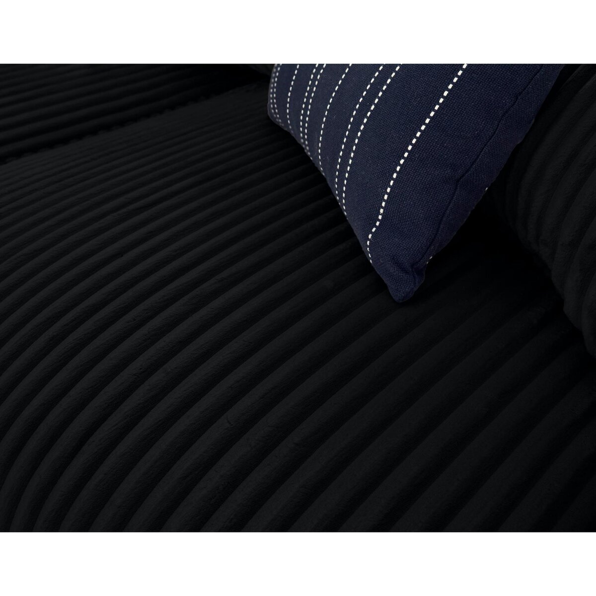 LISA DESIGN Garance - canapé d'angle réversible - 4 places - en velours côtelé grosses côtes