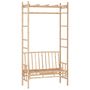 Voir la diapositive 2 : VIDAXL Banc de jardin avec pergola 116 cm Bambou