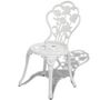 Voir la diapositive 2 : VIDAXL Chaises de bistro lot de 2 Aluminium coule Blanc