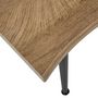 Voir la diapositive 3 : TOILINUX Table Basse Forest en métal et MDF - Noir et Marron