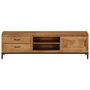 Voir la diapositive 2 : VIDAXL Meuble TV Bois de manguier massif 140 x 30 x 40 cm