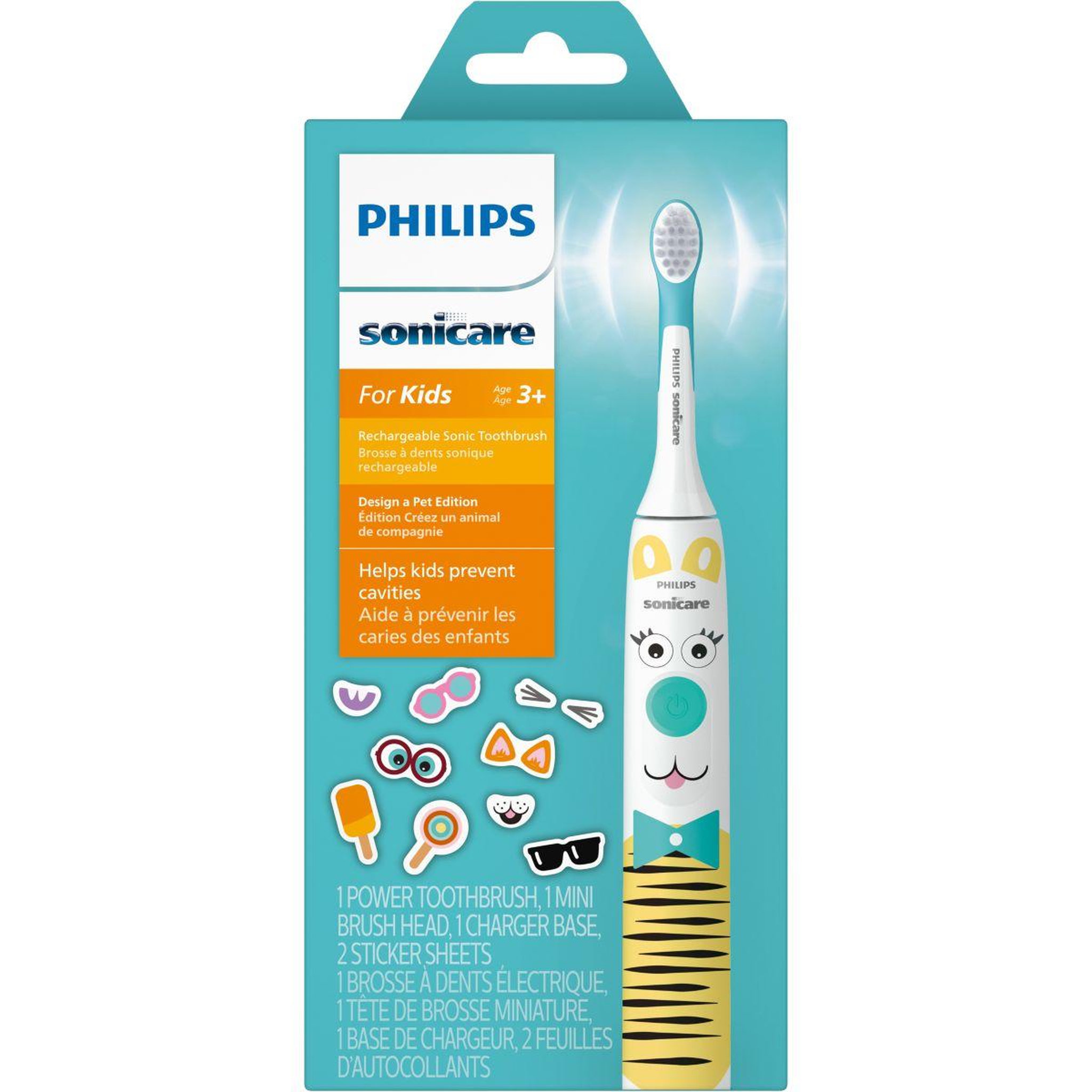 Voir la diapositive 2 : Philips Brosse à dents électrique sonicare hx3601/01 pour enfants
